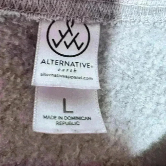 Alternative Earth Pullover Sweatshirt Womens Large Grey Stand Up Breast Cancer - Picture 7 of 9